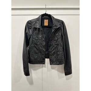 Gap Vegan Leather Jacket Size S